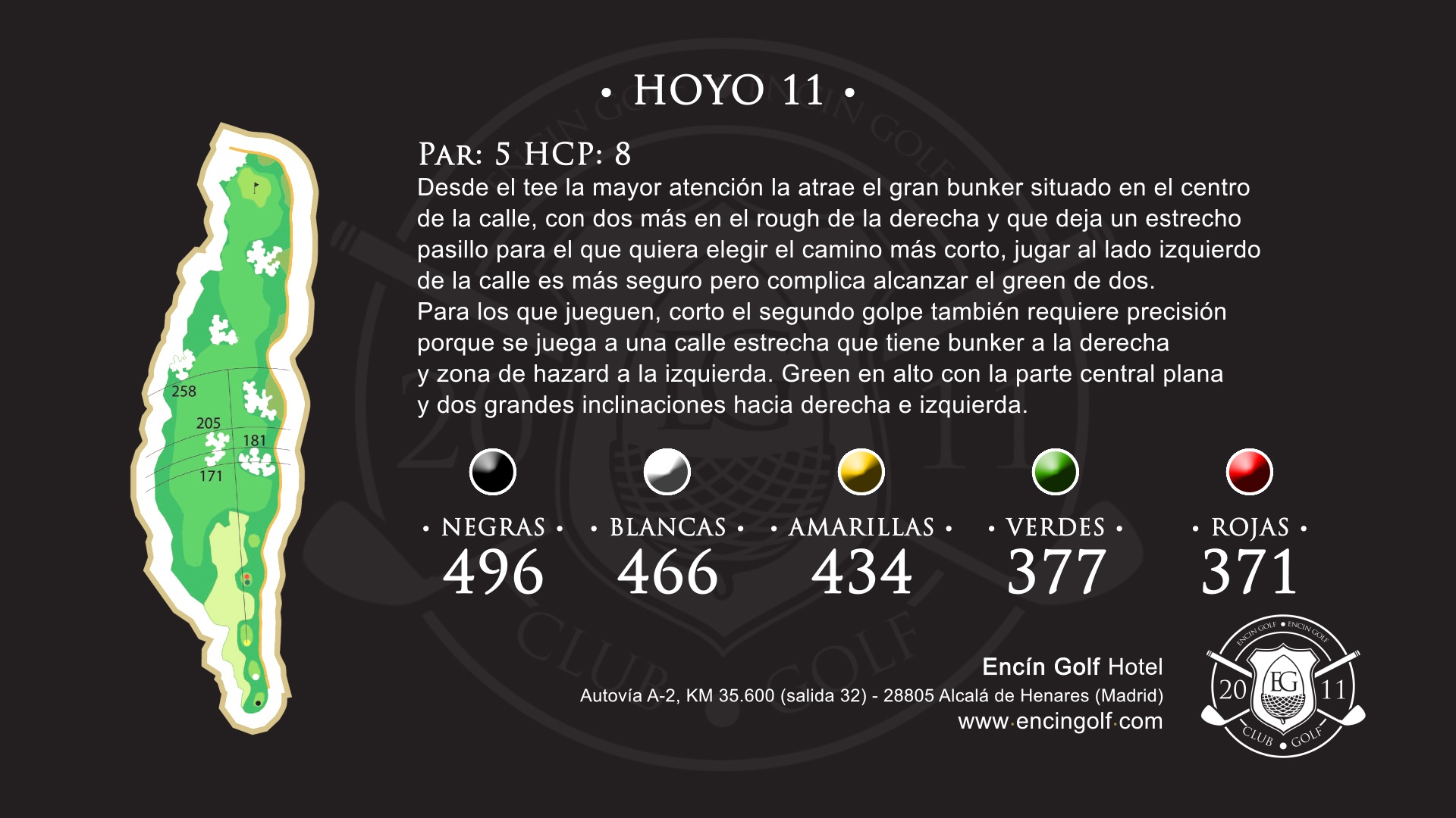 Hoyo 11 Encín Golf Hotel