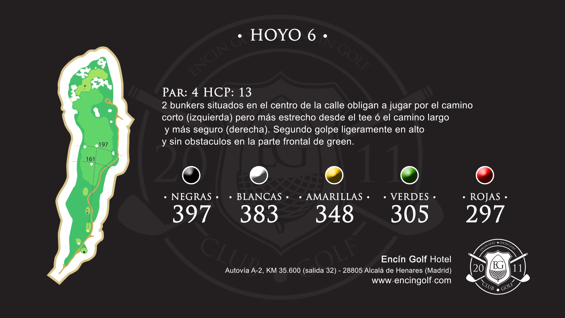 Hoyo 6 Encín Golf Hotel