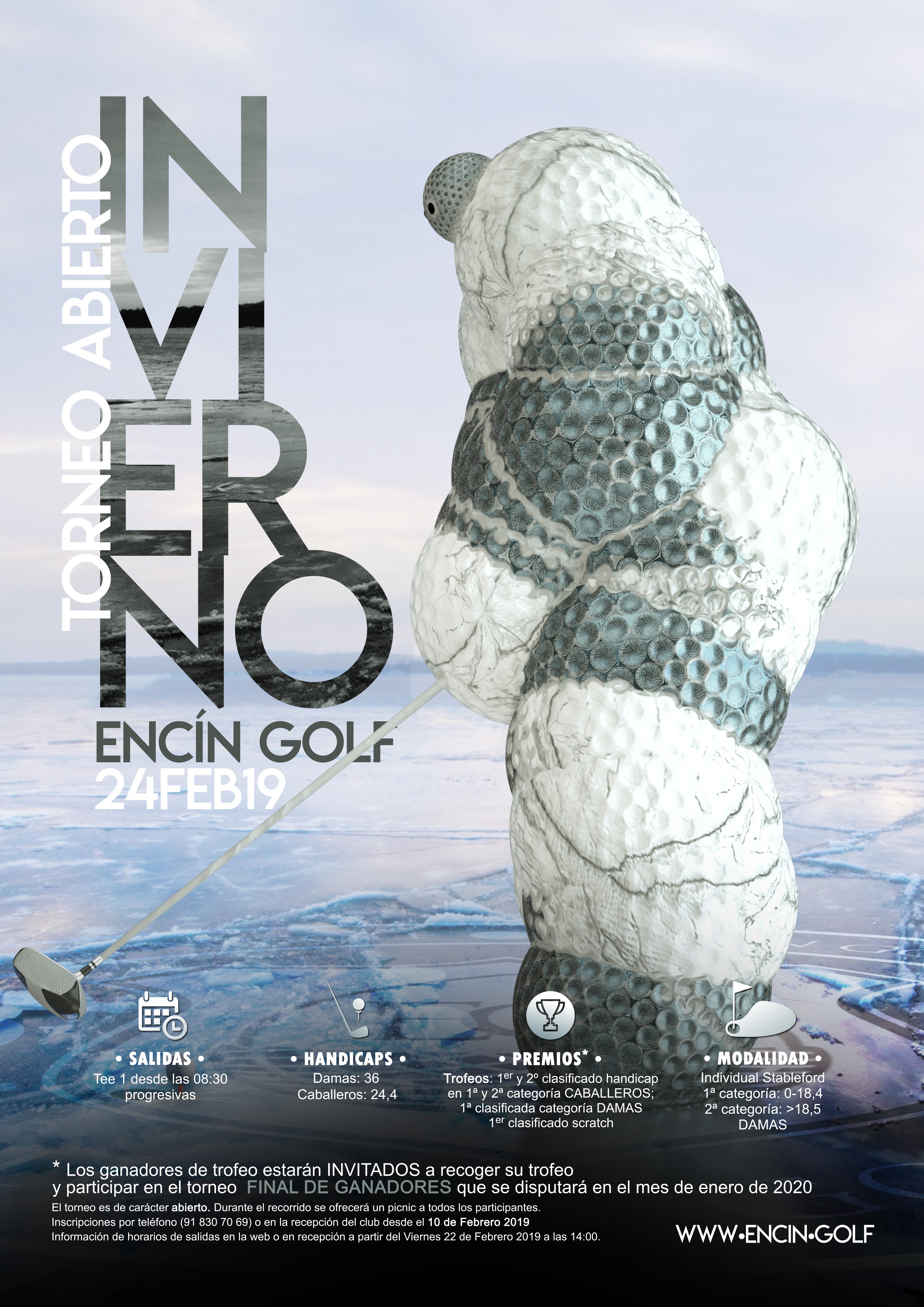 Joaquín Molpeceres torneo Diseño cartel Golf Design Encin Golf