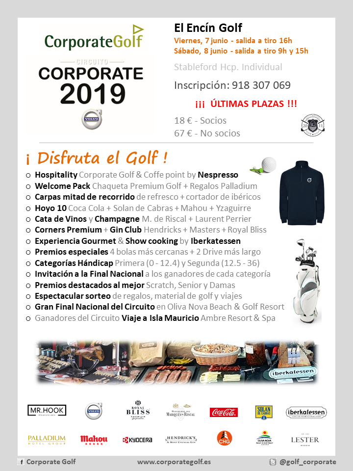 Joaquín Molpeceres torneo Diseño cartel Golf Design Encin Golf