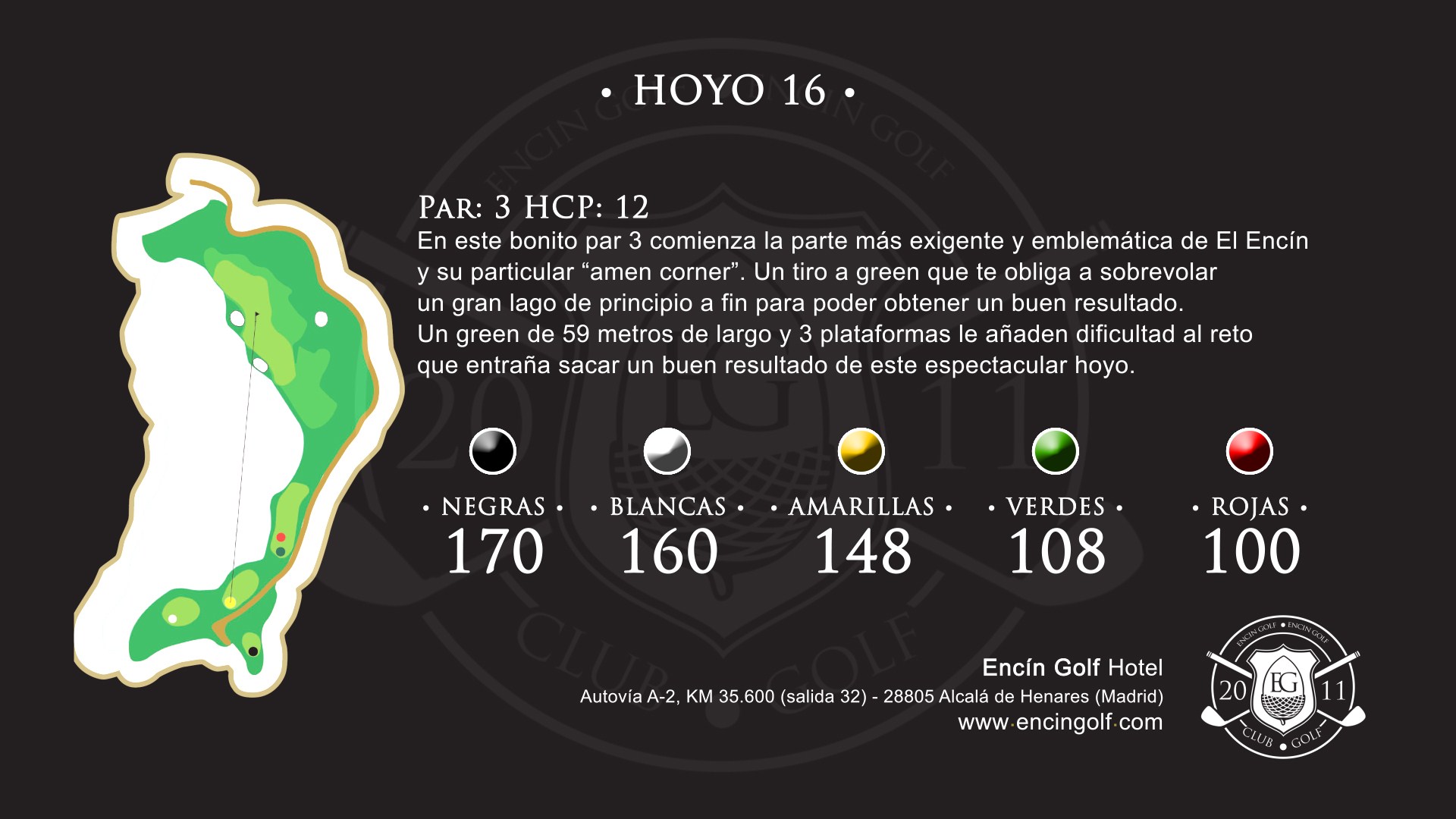 Hoyo 16 Encín Golf Hotel