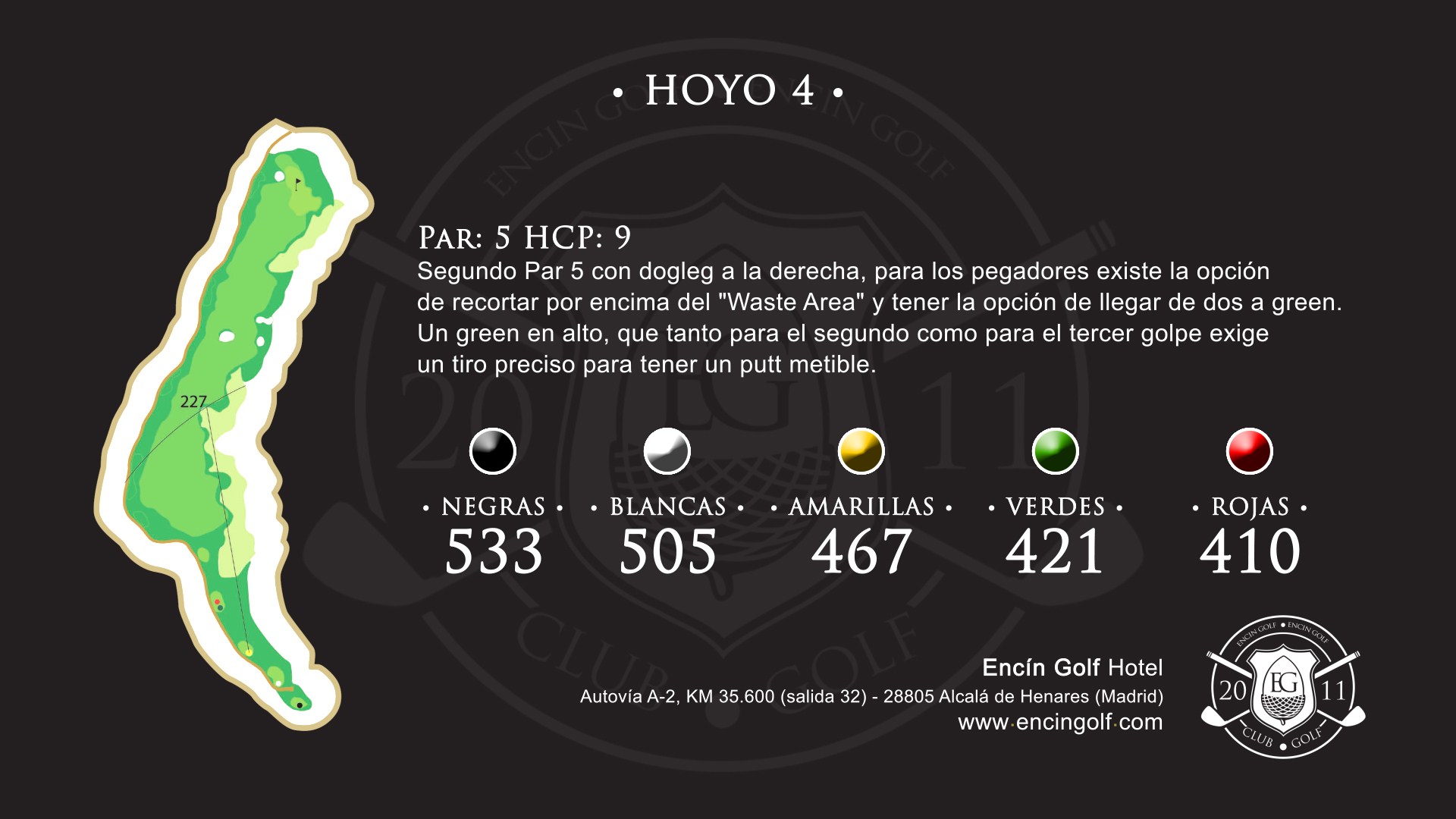 Hoyo 4 Encín Golf Hotel